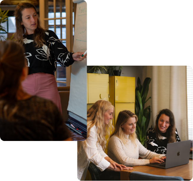 Team van Wired for Story aan het werk